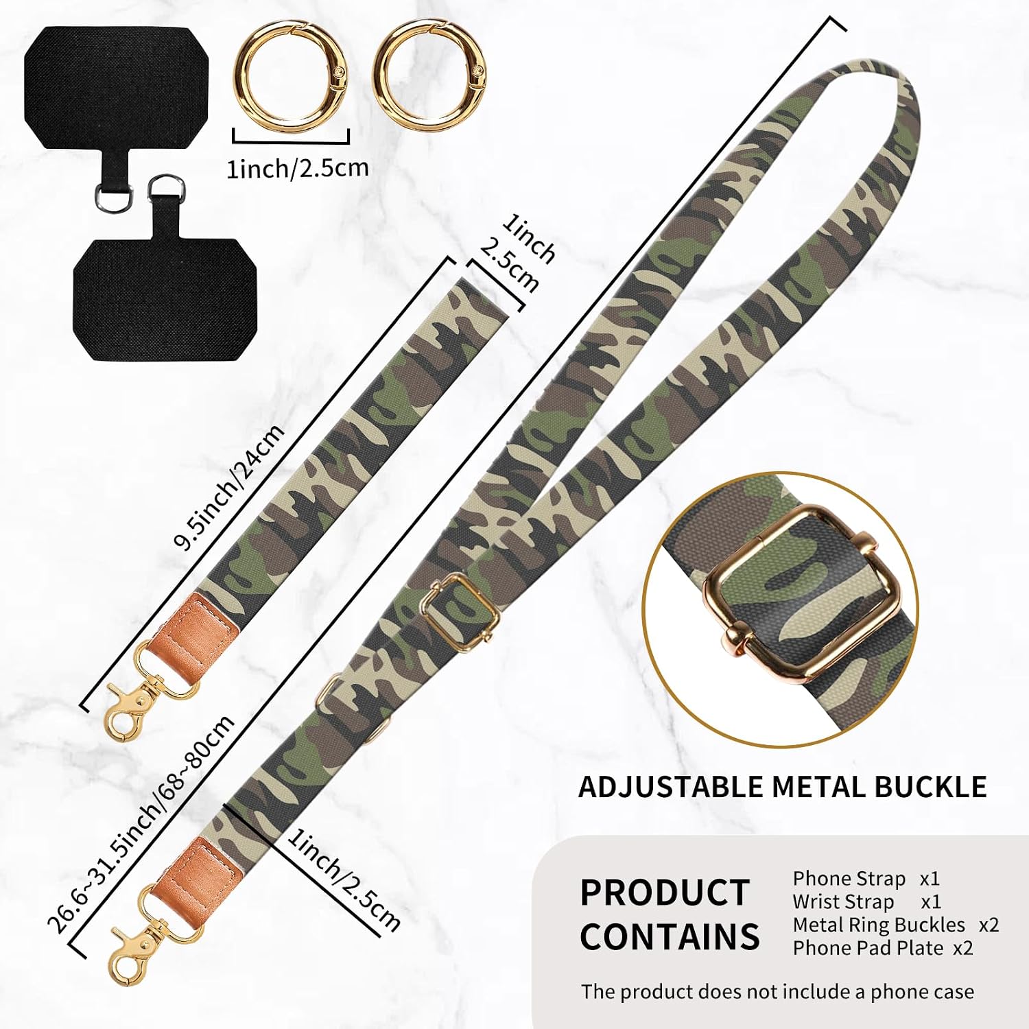 Phone Lanyard Crossbody Wrist Strap, Universal Adjustable Neck Strap for Phone Case Keys ID Badges, Travel Essential image 4