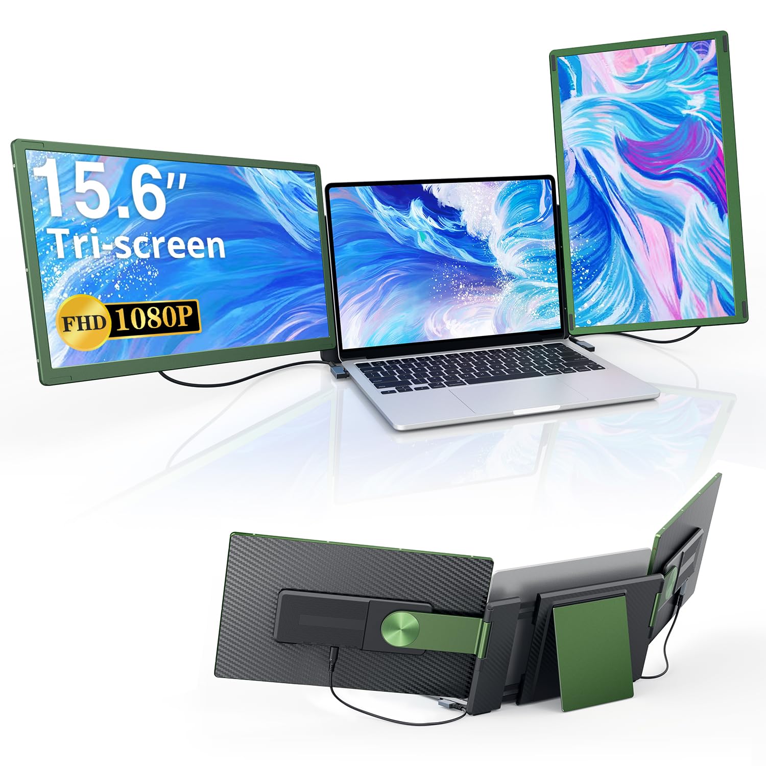 Amazon.com: APILDELLA 15.6'' Triple Laptop Screen Extender Monitor