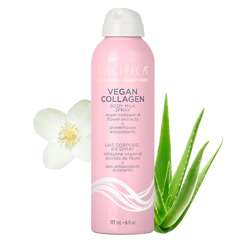 Pacifica Loção Corporal em Spray com Colágeno Vegano, Ácido Hialurônico e Fragrância de Jasmim e Baunilha