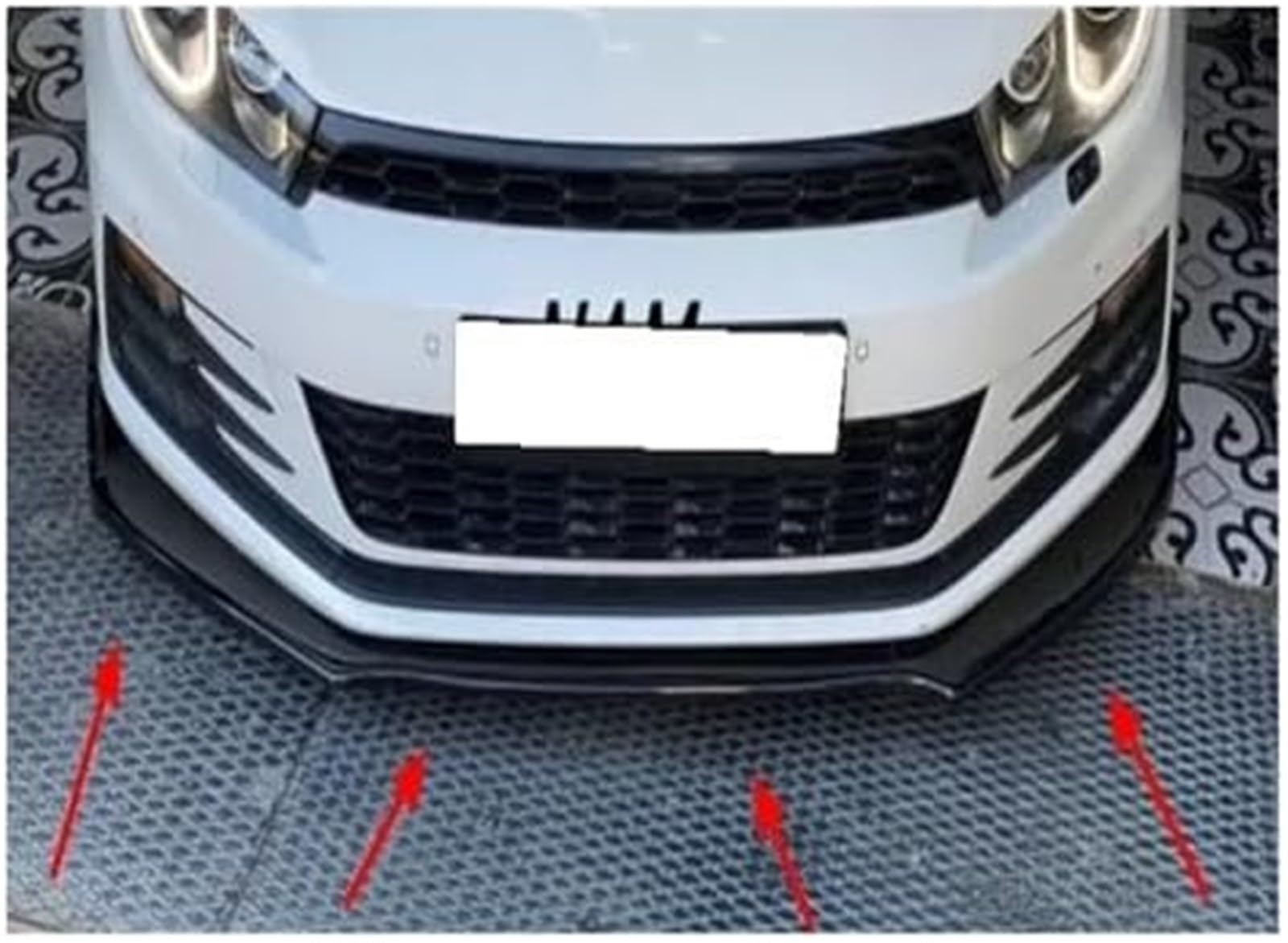Splitter, dla dla VW, dla dla Scirocco, przedni zderzak Lip Body