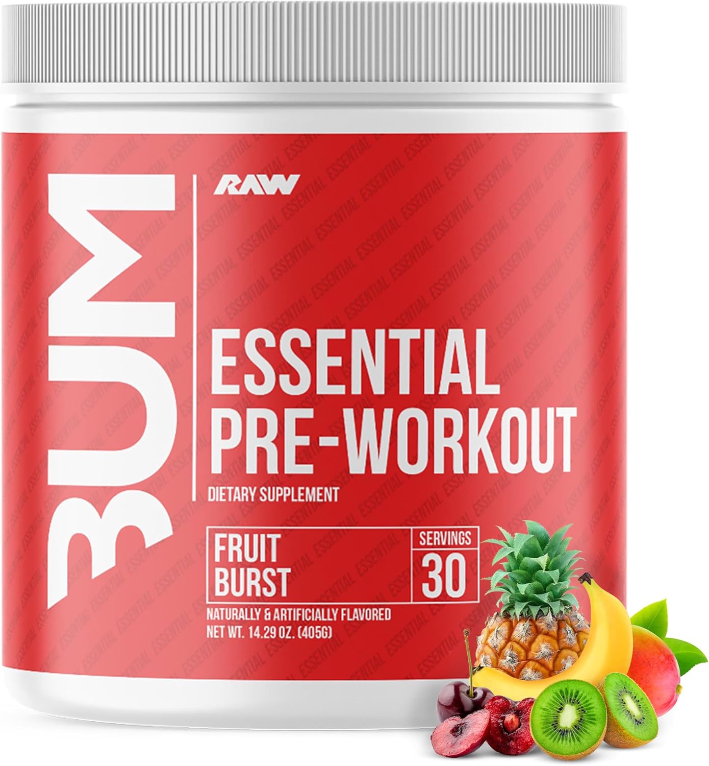 RAW Essential PreWorkout Powder (Fruit Burst) Chris
