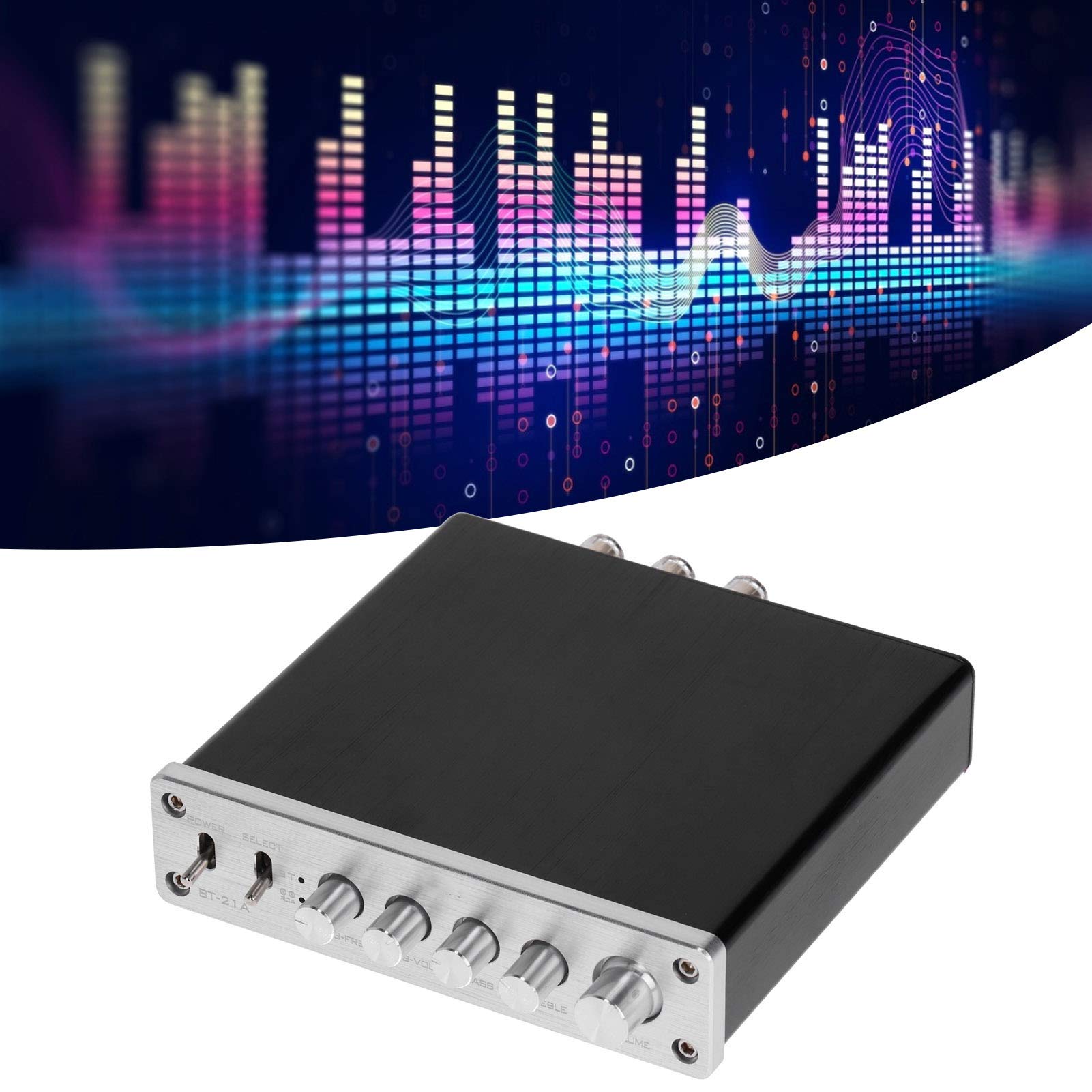 Cyfrowy Wzmacniacz o Dużej Mocy 100 W DC12V-24V, Wysokość Wzmacniacza Wzmacniacza Audio Stereo dla Kompaktowego Domu, Odpornego Materiału ze Stopu Aluminium