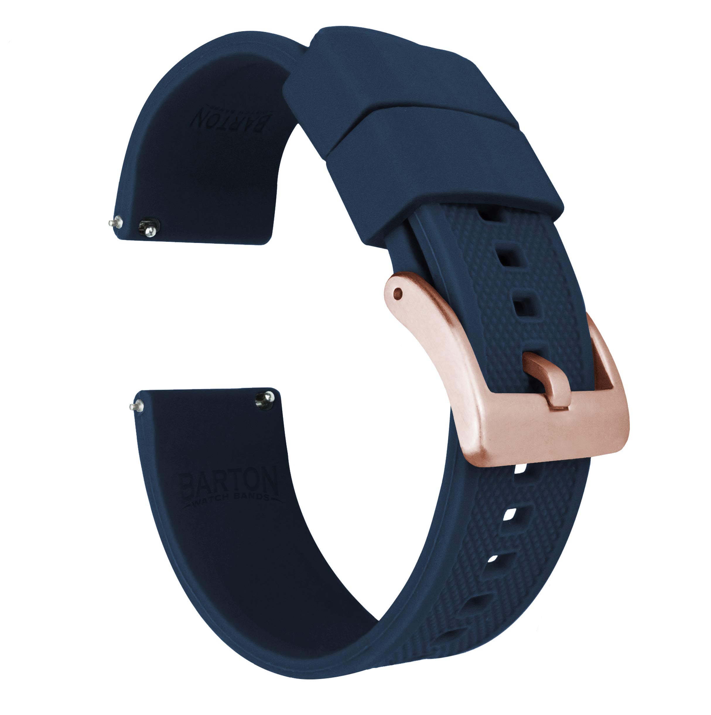 BARTON Elite Silicone Watch Bands - Gold Buckle Quick Release
