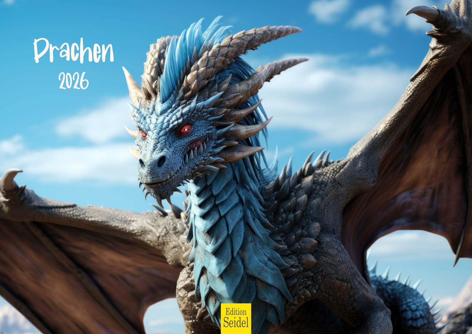 Edition Seidel Premium Calendar Dragon 2026 Format DIN A3 Wall Calendar Mythology Fantasy Fairy Tale Saga Dragon Flying Monster