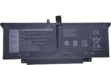JHT2H 7.6V 52Wh Laptop Battery Replacement for Dell Latitude 7310 7410 / Latitude 7410 Chromebook Enterprise Series Laptop Y7HR3 35J09 4V5X2 HRGYV WY9MP XMV7T 009YYF