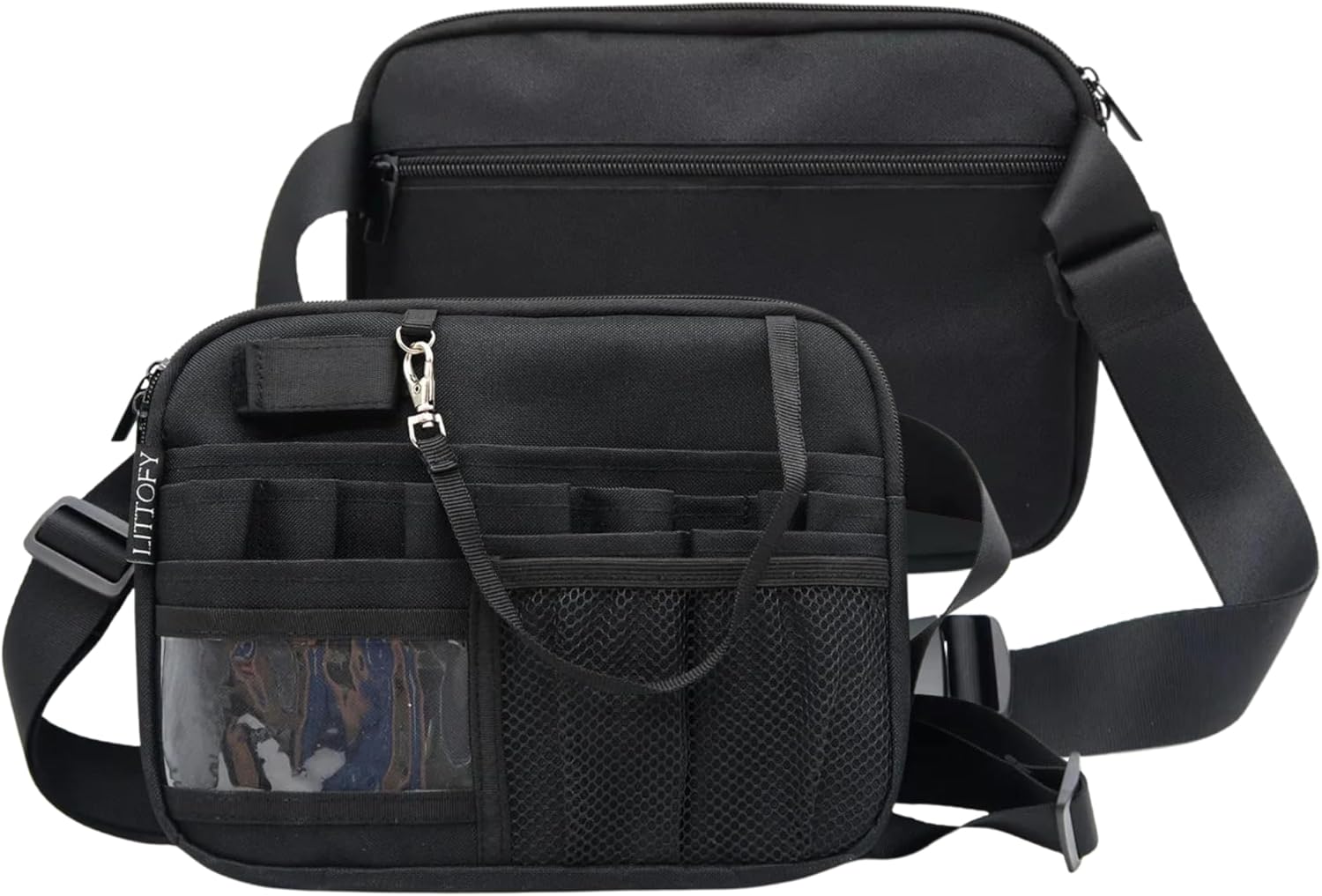 Nurse Fanny Pack for Work – Medical Waist Bag with Multiple Compartments, Keep Tools Organized & Accessible During Long Shifts – Durable & Lightweight (Black)
