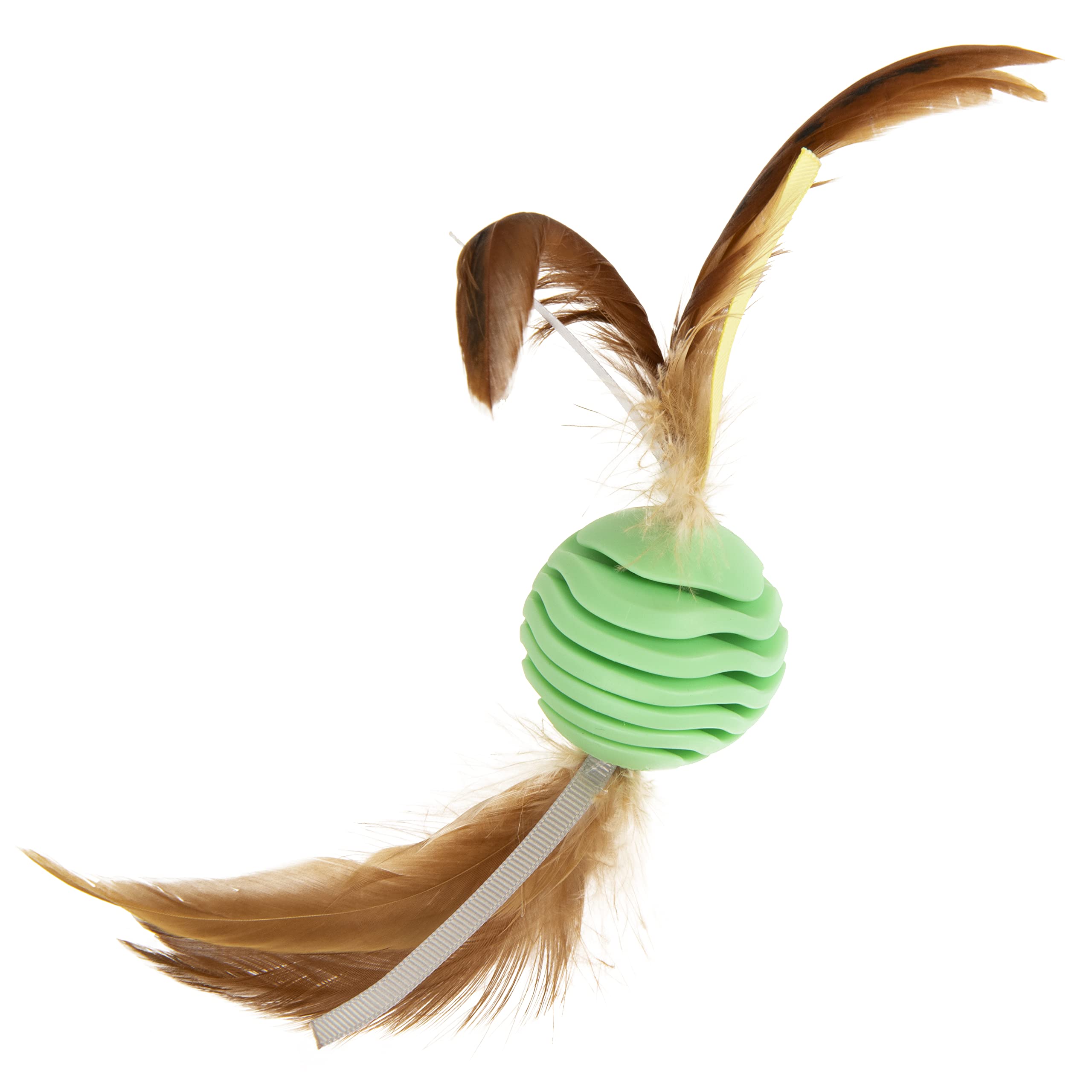 PetlinksRowdy Roller Dental Chew Ball Cat Toy - Green, One Size