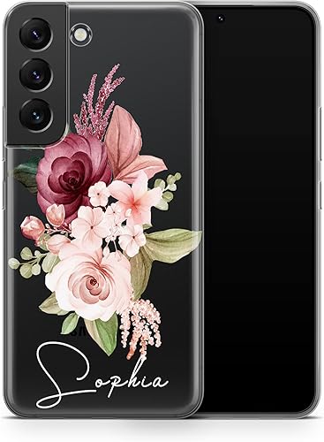 Miniatura 2 de Name Personalized Cover For Samsung Galaxy S23 Plus S22 Ultra Custom Galaxy S22 S21 S20 Case Name Initials Monogrammed Clear Phone Handwriting