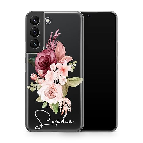 Miniatura 2 de Name Personalized Cover For Samsung Galaxy S23 Plus S22 Ultra Custom Galaxy S22 S21 S20 Case Name Initials Monogrammed Clear Phone Handwriting