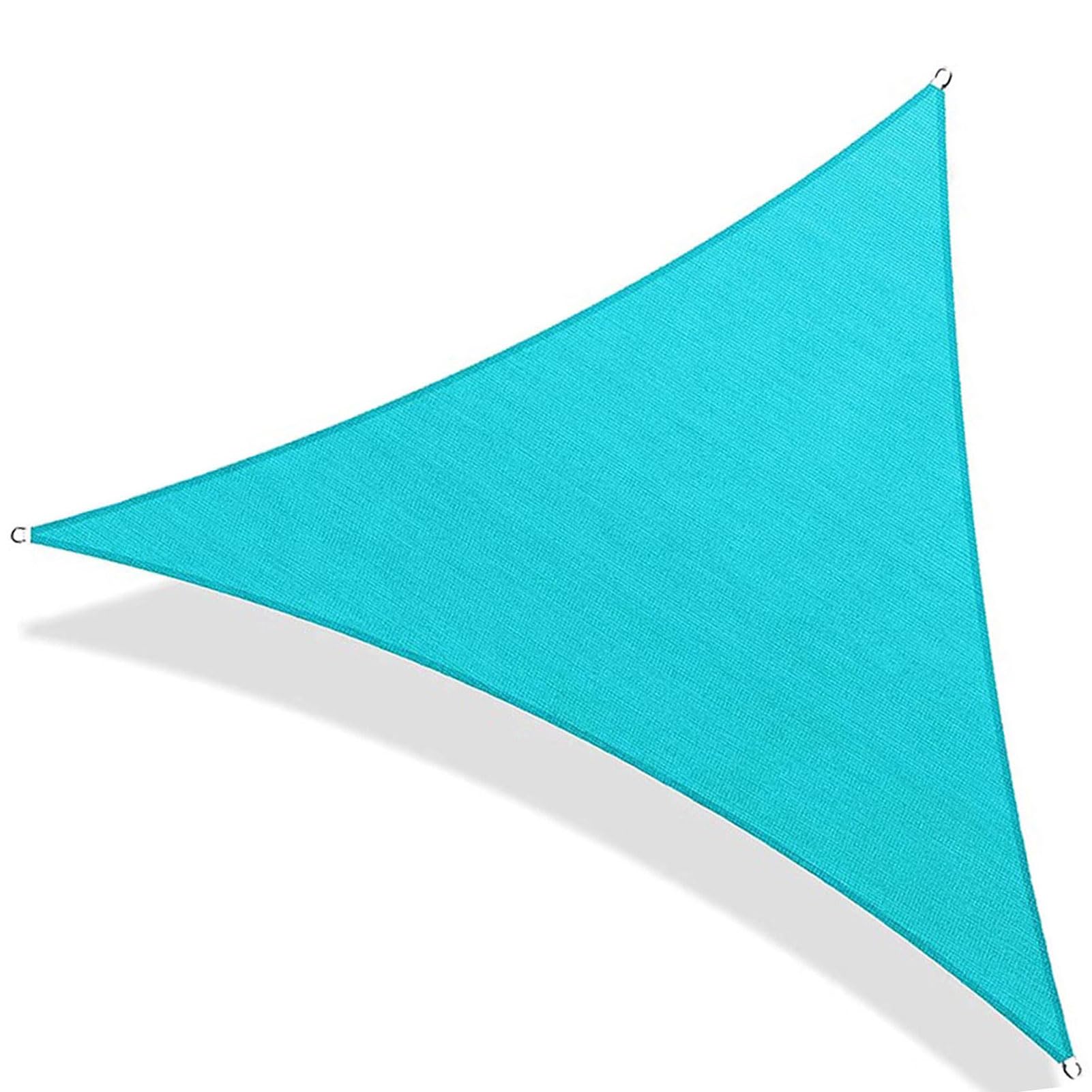 Voile d'ombrage triangulaire pour bloquer la chaleur et protéger la terrasse des UV