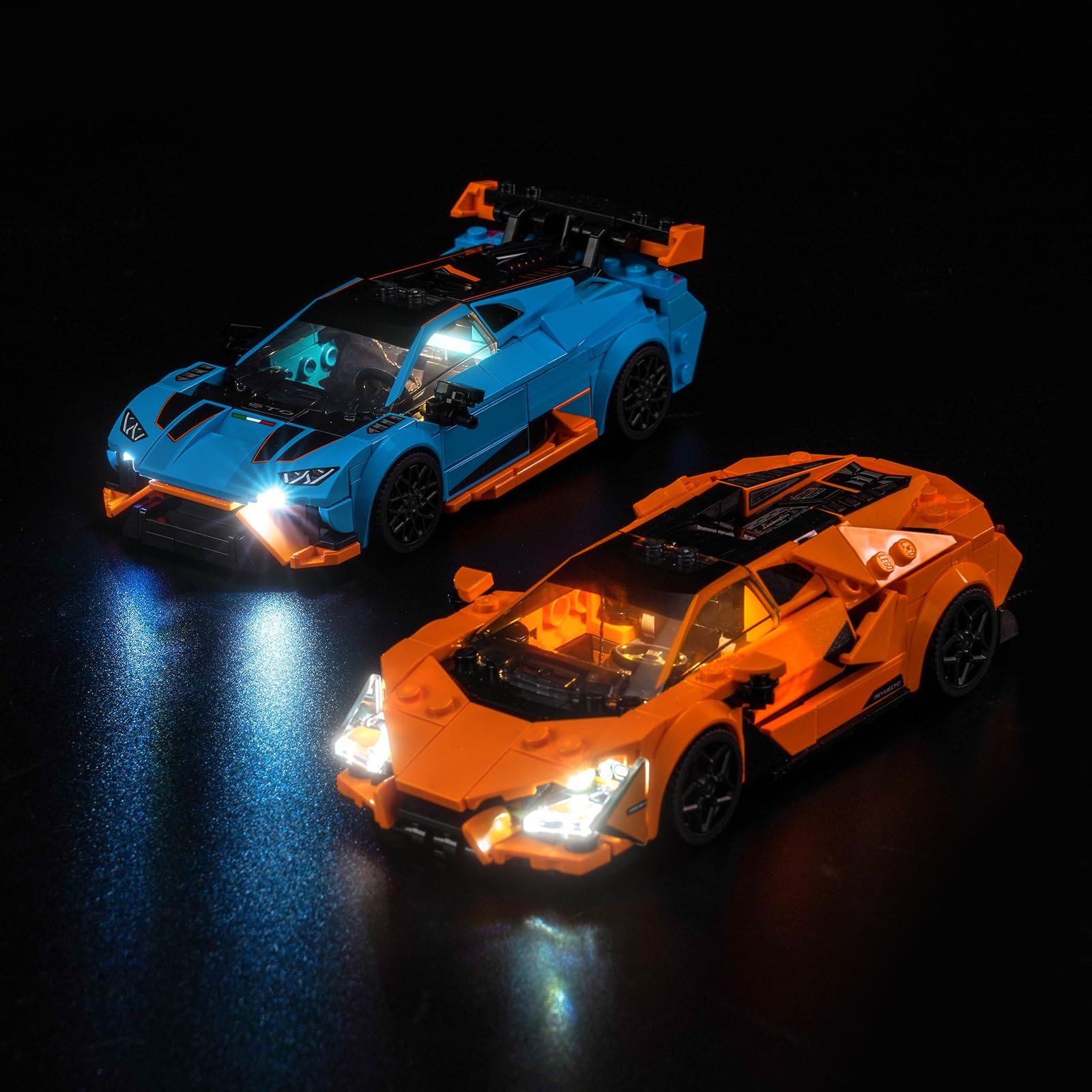 Upgraded Led Light Kit Compatible with Lego Speed Champions Lamborghini Revuelto & Huracá…