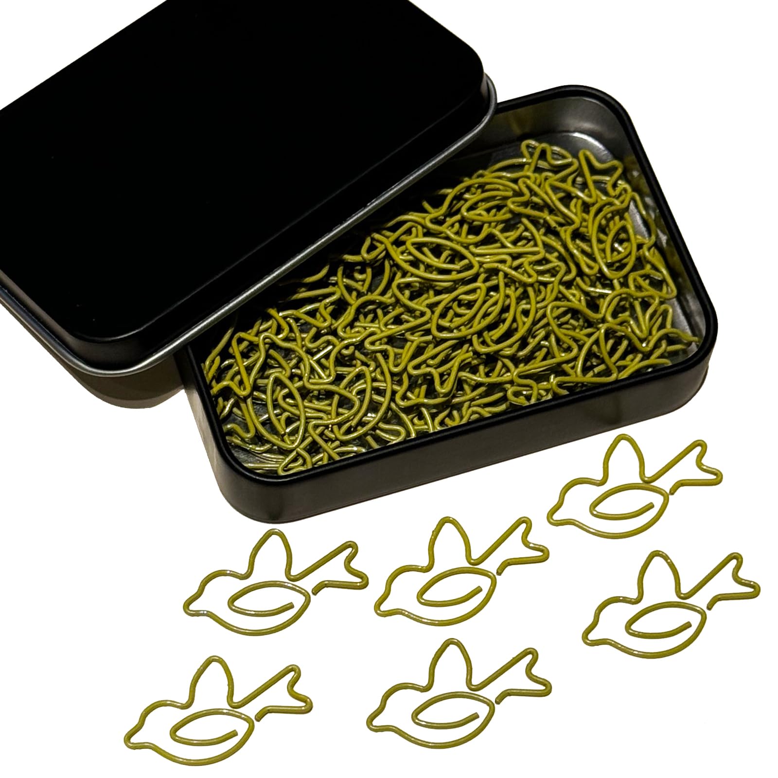 Niedliche Büroklammern, Vogelform, Tier-Lesezeichen-Clips, verschiedene Farben, lustiges Bürogeschenk für Frauen, Männer, Kollegen, Lehrer, Studenten, Mädchen, Jungen, 60 Stück