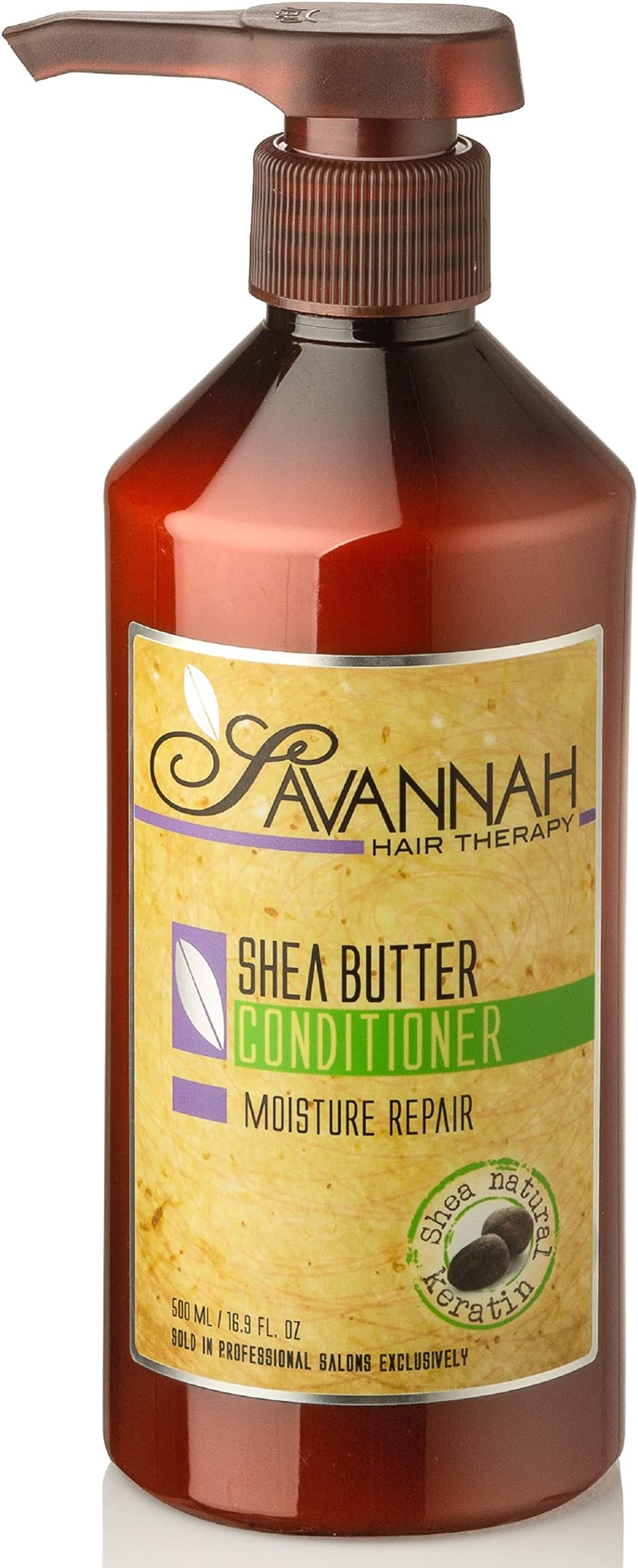 Savannah Hair Therapy Sulfate Free Conditioner, Hair Conditioner for women, Conditioner for Curly Hair, Natural Hair Conditioner, Shea moisture conditioner, 16.9 oz (500ml)