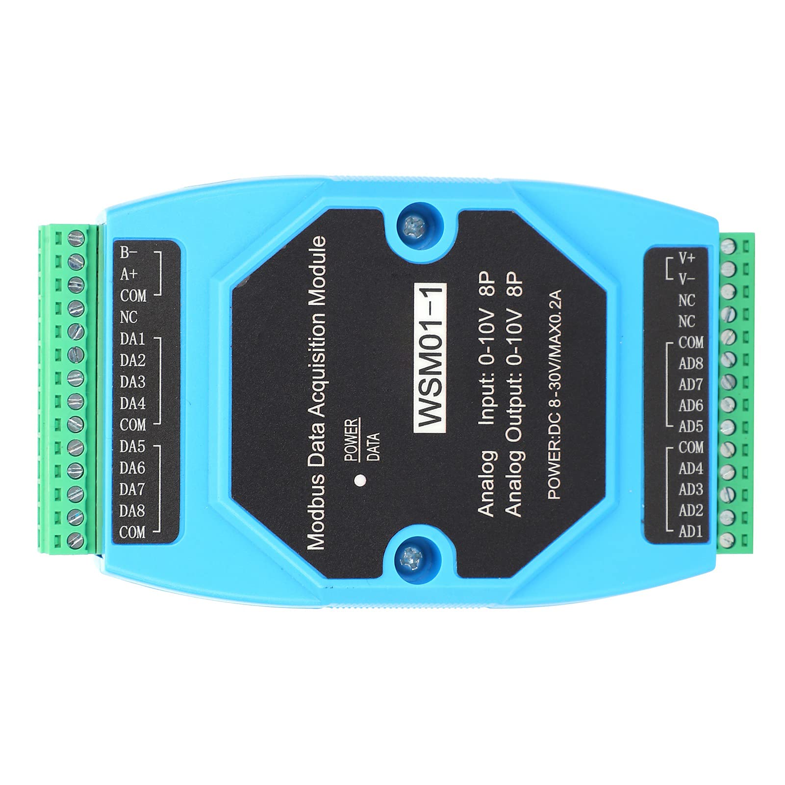 Fafeicy 8-Kanal 0-10V Analog-Datenlogger, Kabellose Fernprotokollierung
