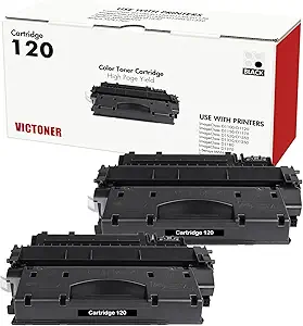 120 Black Toner Cartridge 2 Pack Compatible Replacement for Canon 120 Toner Cartridge CRG120 CRG-120 for Canon imageCLASS D1120 D1550 D1150 D1320 D1350 D1520 D1100 D1370 MF6680DN MF417dw Printer