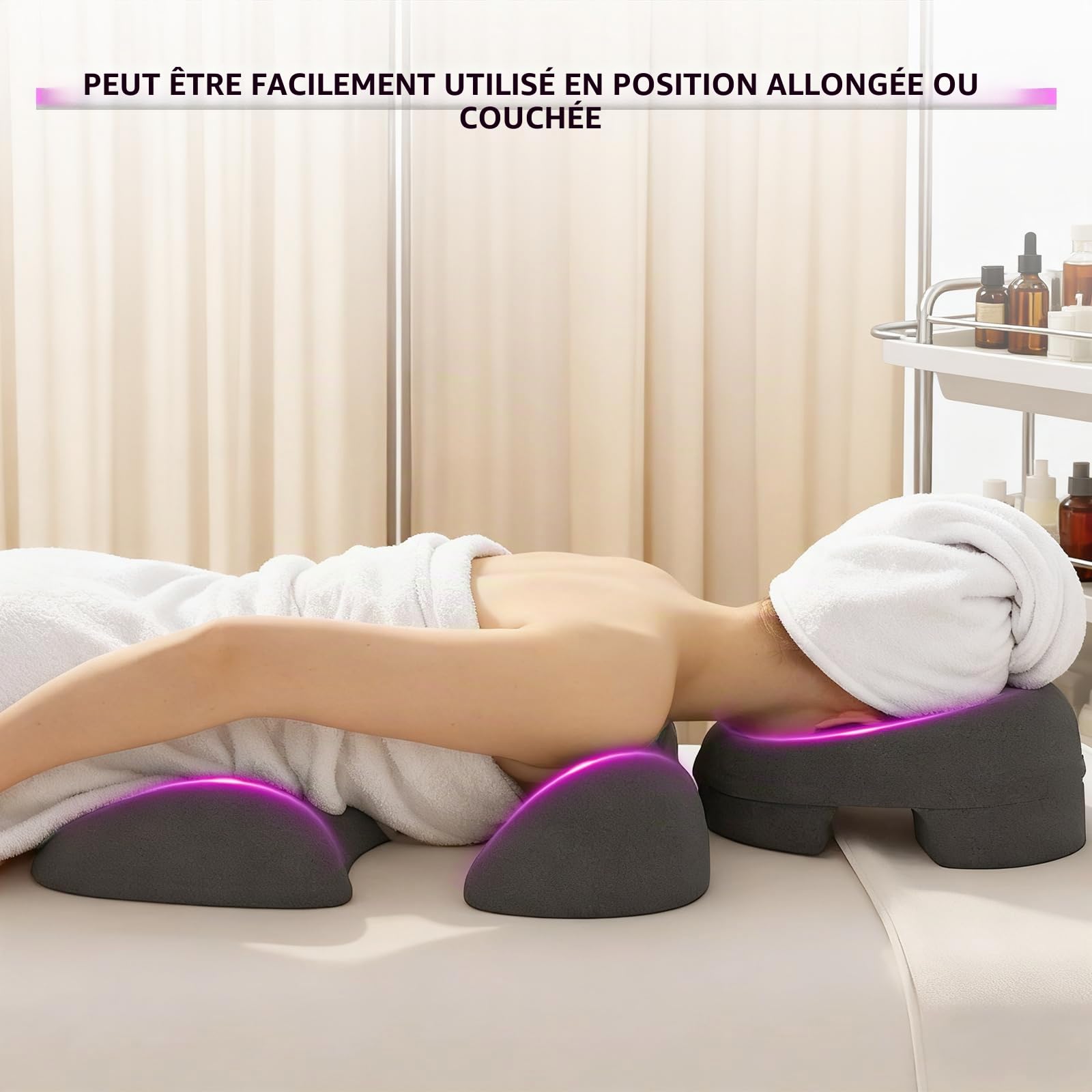 Oreiller pour Dormir sur le Ventre, Coussin de Massage pour le Visage, Coussin de Soutien de la Poitrine, Visage, Fournit un Soutien pour la Position de L'estomac, Adaptée au Salon de Beauté ou au SPA