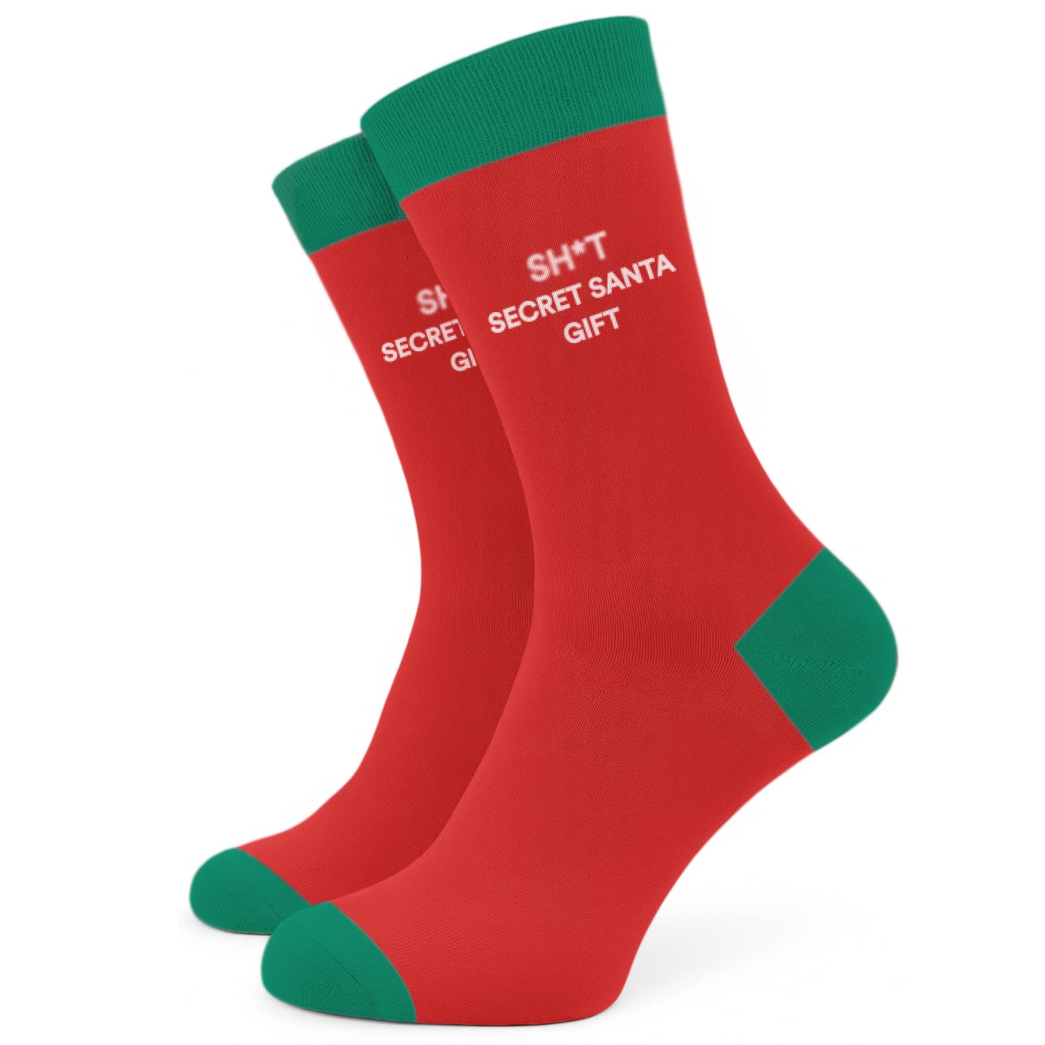 Sc Products Men's Sh*T Secret Santa Rude Christmas Socks | Joke Cotton Rich Christmas Socks Funny Stocking Fillers For Him | Funny Secret Santa Gifts For Novelty Xmas Presents For Him | Rude Secret Santa Gift
