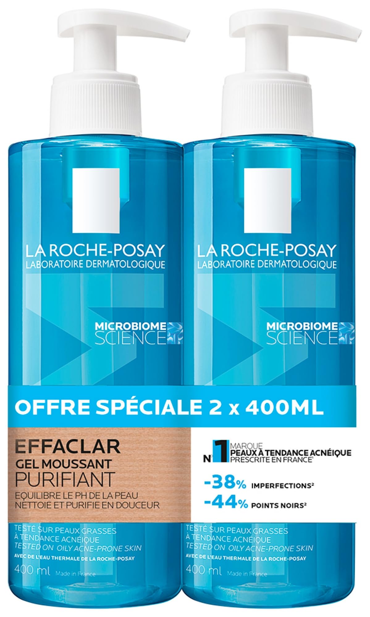 La Roche Posay Effaclar Purifying Foaming Gel Set - 2 X 400 Ml
