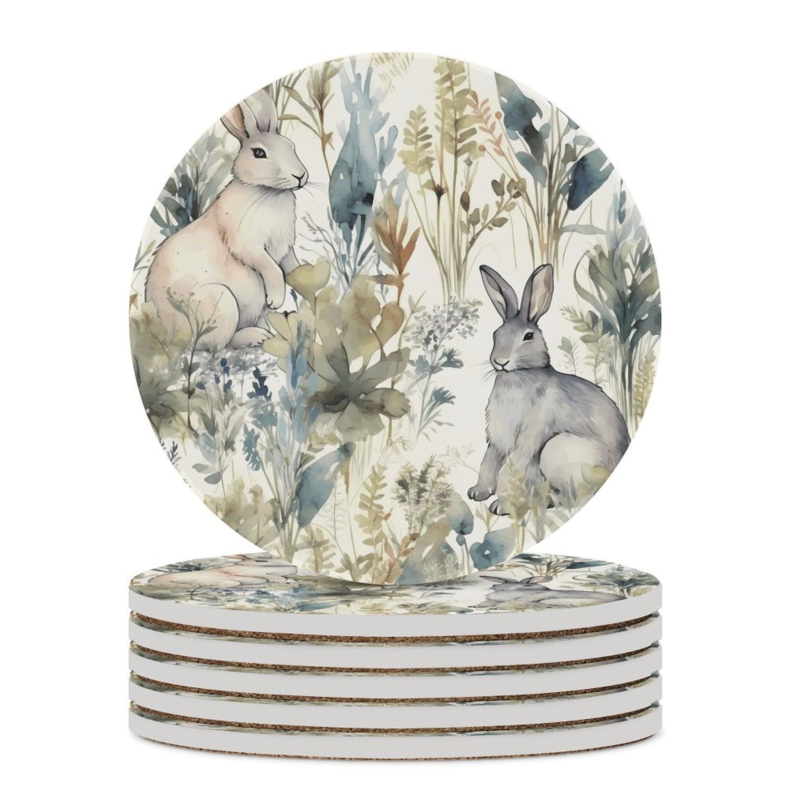 Dessous de verre lapin pour table basse, égayez vos apéritifs et pauses café en famille