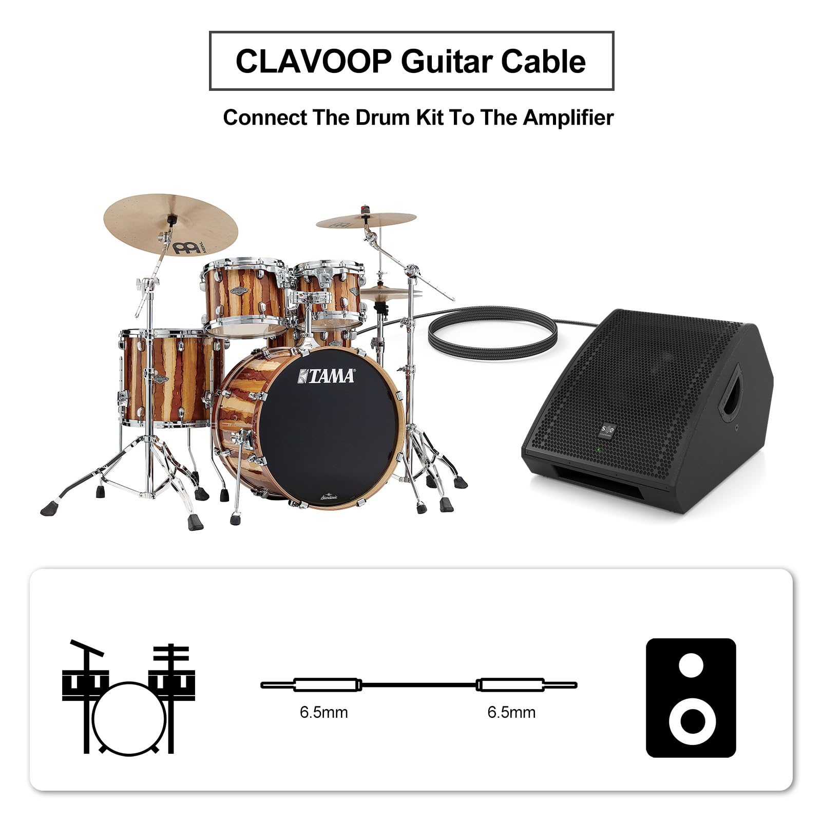 Guitar Cable 10 Ft, Instrument Cables Electric Guitar