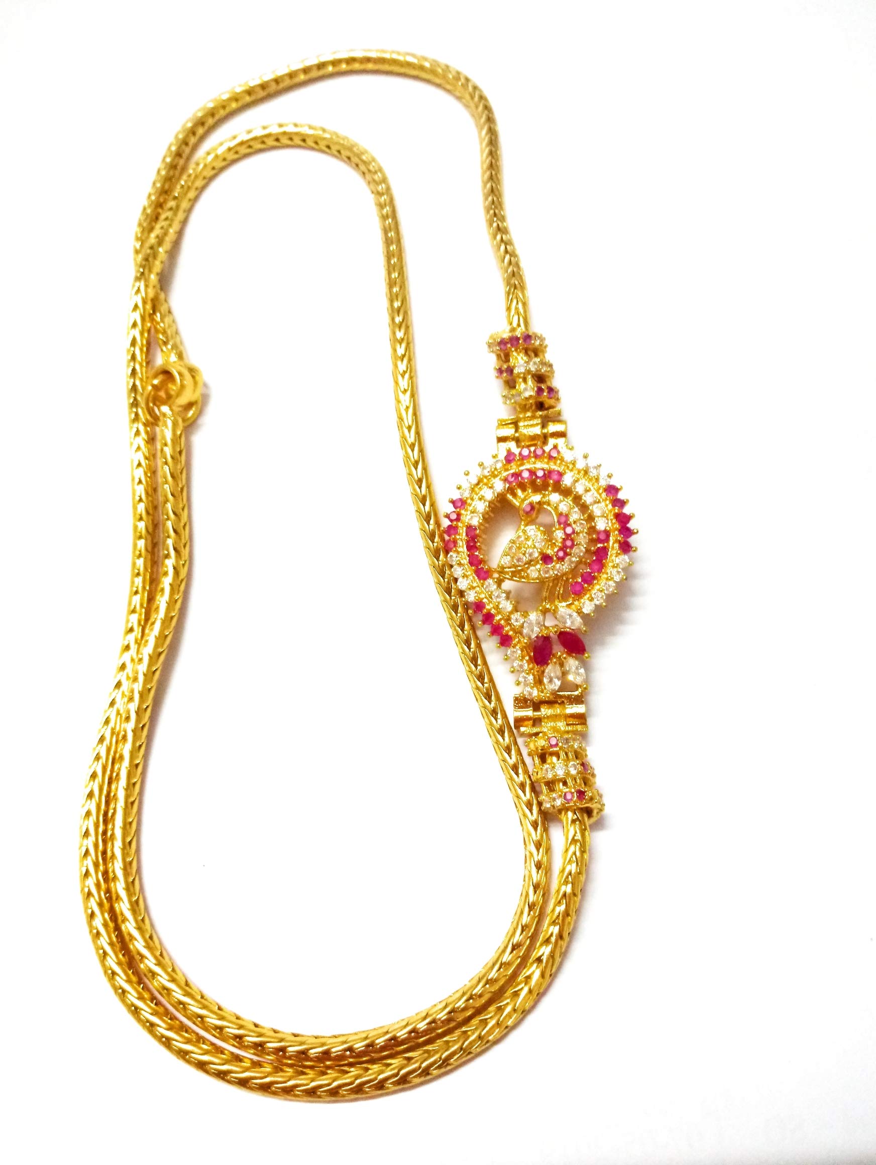 See full amazon price history chart for Sri Sai Gold covering 1 g Yellow Gold Plated Mogappu 24 Inches Chain for Women Sri Sai Gold covering 1 g Yellow Gold Plated Mogappu 24 Inches Chain for Women (B07NKNQ2BW) Amazon Price History, Amazon Price Tracker