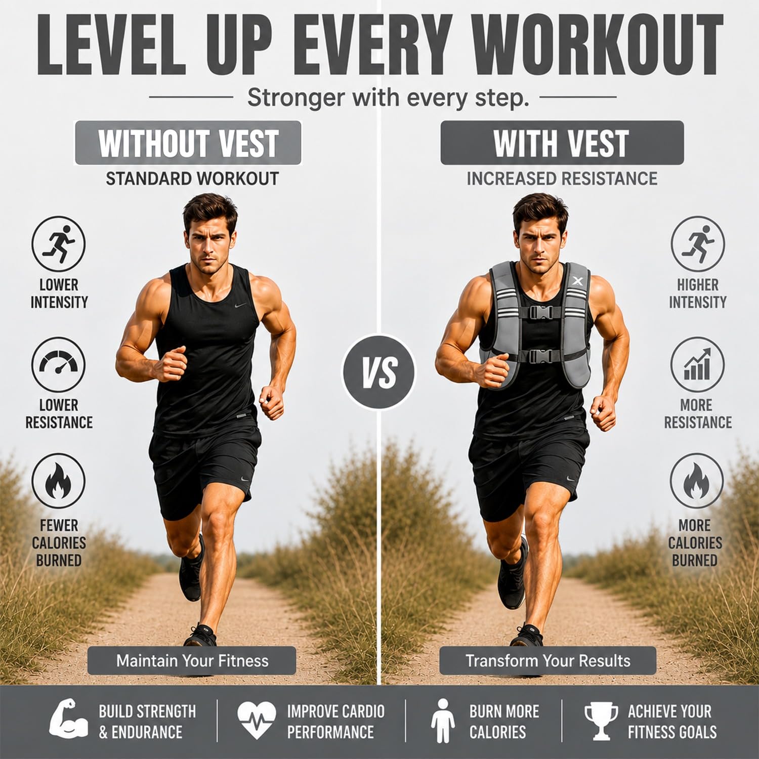 Xn8 - Chaleco ajustable con peso de neopreno de 3,5 kg, 5 kg, 8 kg, 10 kg, para hombres y mujeres, correr, trotar, caminar, gimnasio, entrenamiento, entrenamiento de fuerza