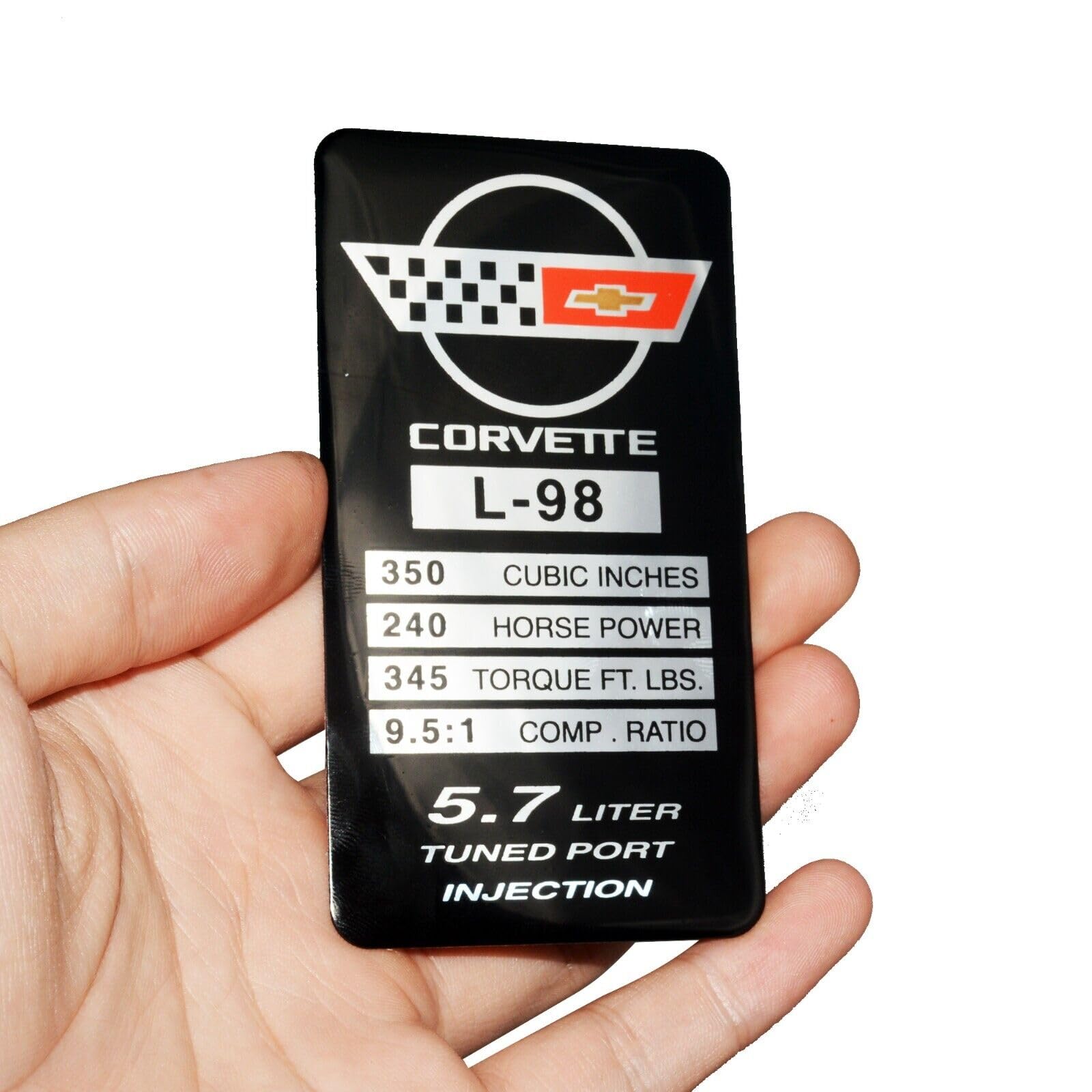Amazon.com: 1Pc C4 Corvette 1990 L98 Engine ID Spec Metal Data