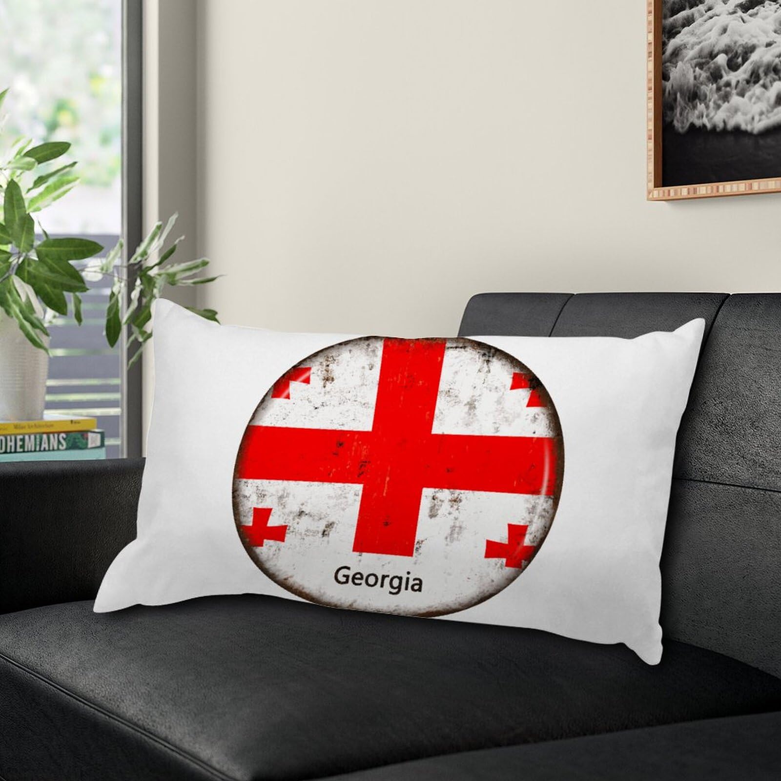 Federa per cuscino patriottico con bandiera dell'Algeria, 64 x 64 cm, per interni ed esterni, morbida federa decorativa per cuscino in lino di cotone quadrato per casa e ufficio