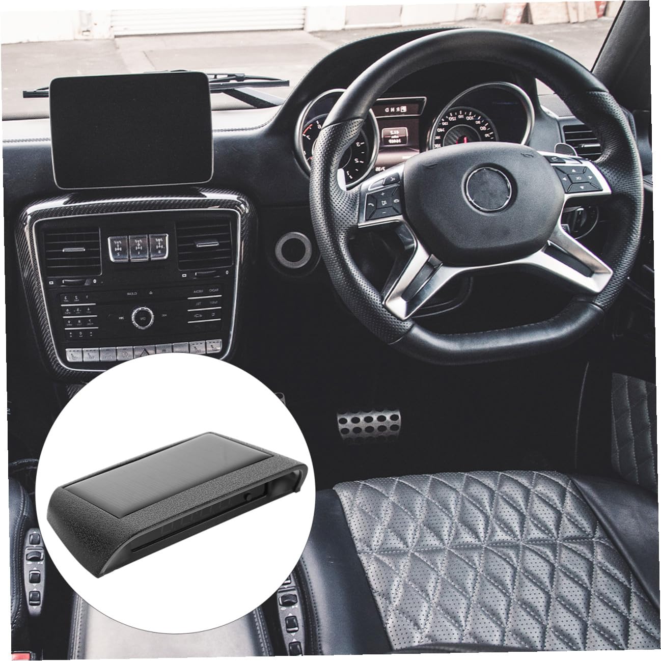 1pieza Reloj Digital Solar De Alta Precisión Para Automóviles y Carga Usb Reloj De Tablero Para Coches Fácil Instalación y Uso Diario