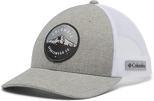 Miniatura 4 de Columbia - Gorra de malla para mujer con cierre a presión, alta, color Columbia Grey Heather Mt Hood, talla única