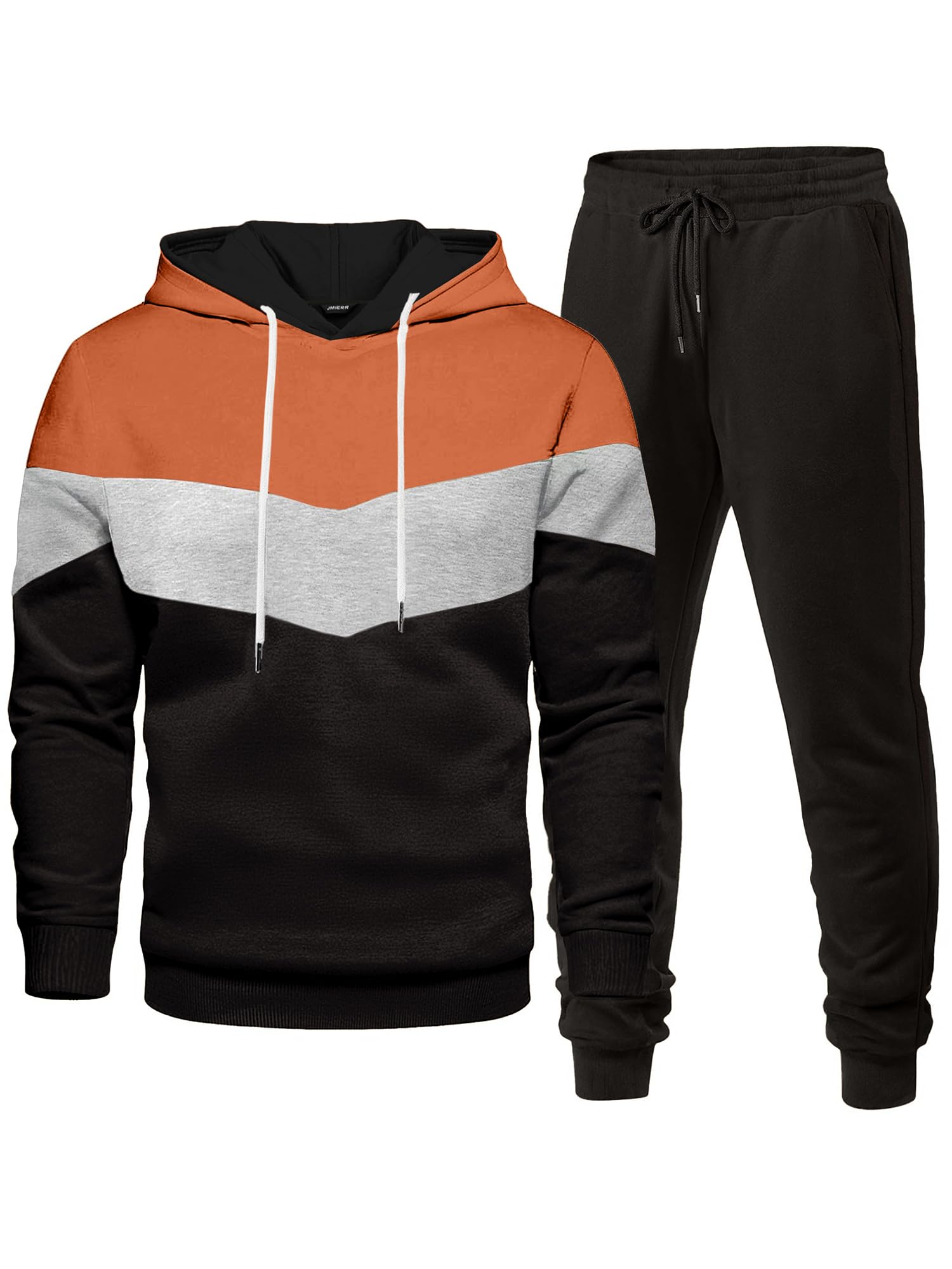 Mens Sweatsuit 2 Piece Sweat Set Jogging Track Suits
