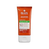 Rilastil Sun System Water Touch Fluido Comfort, Fluido Solare Idratante e Antiossidante, Effetto Matt, SPF 50+, per Pelli Sensibili, Normali e Miste, Confezione da 50 ml