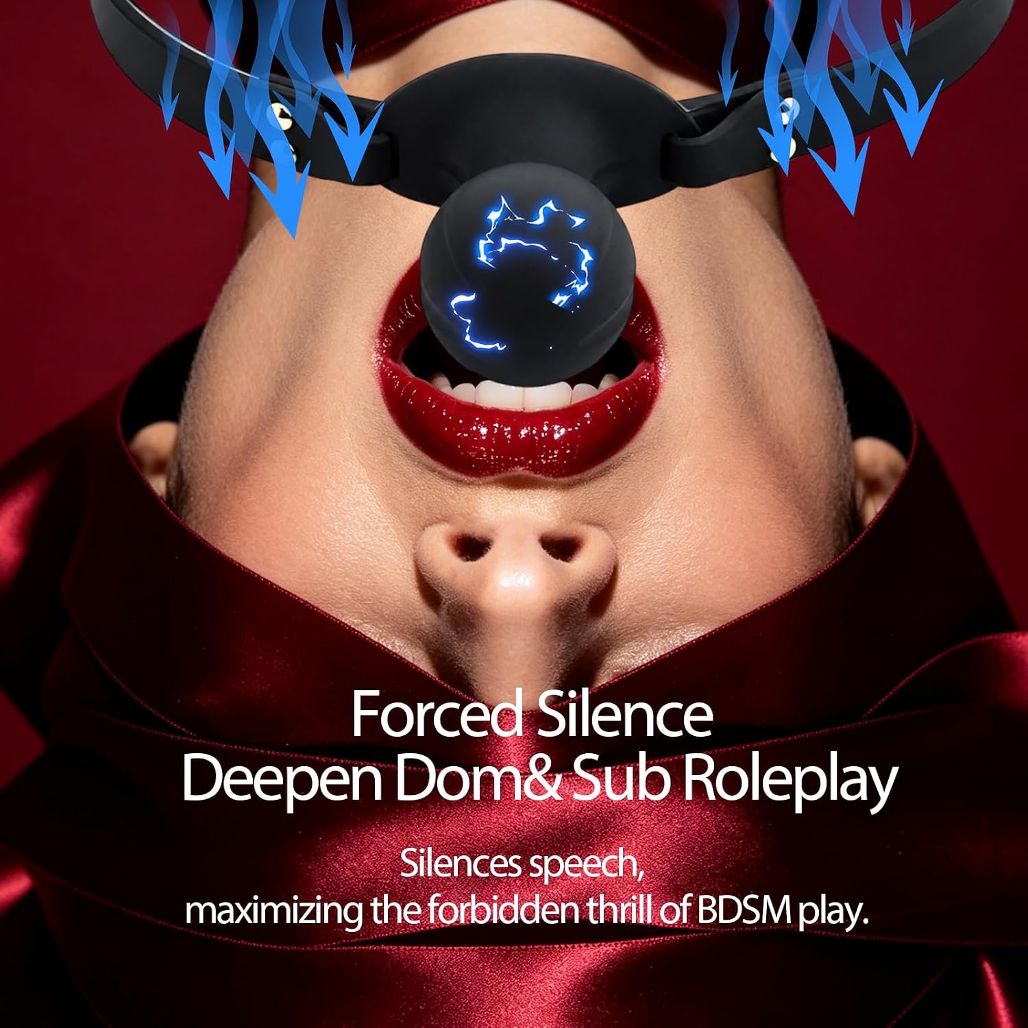 Ball Gag Mouth Gag Bondage Gags & Muzzles Open Mouth Gags Ballgag Sex Bondage Gear & Accessories BDSM Restraints Electric Shock Chastity Sex Ball BDSM Toy Blowjob Toy Estim for Man Woman Fetish Toys