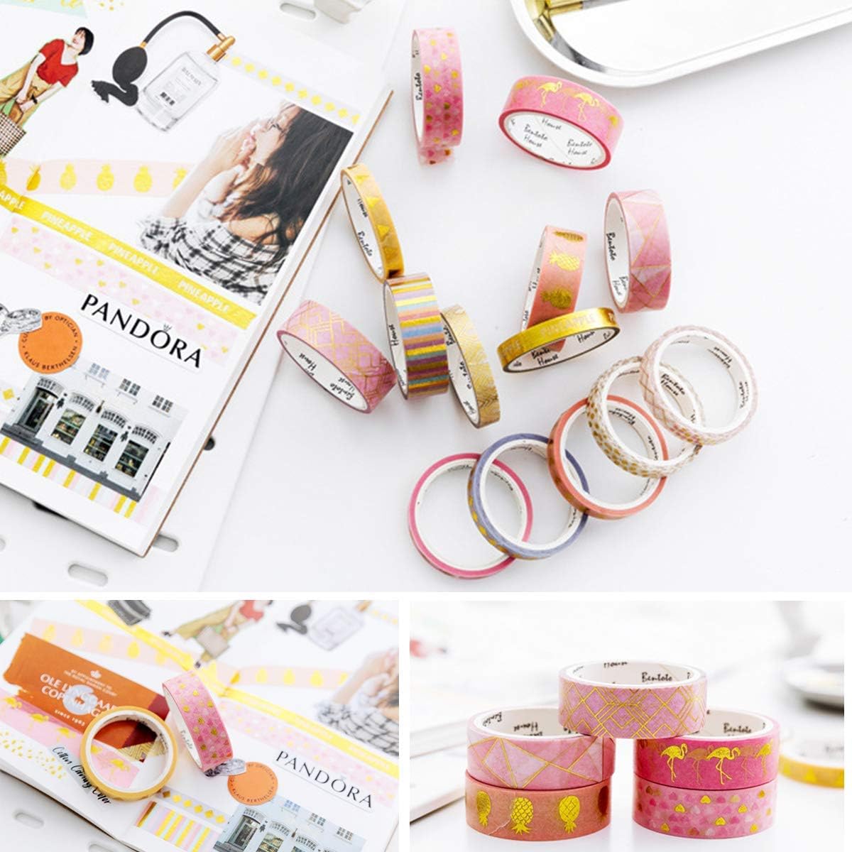 Rеvіеw Prоduсt YUBBAEX 16 Rolls Washi Tape IG Style Masking Set Gold Foil Decorative for Arts, DIY Crafts, Journal Supplies, Planners, Scrapbooking, Wrapping Rainbow -Cute- (IG Set 16 Rolls) Blасk Frіdау Clеаrаnсе YUBBAEX 16 Rolls Washi Tape IG Style Masking Set Gold Foil Decorative for Arts, DIY Crafts, Journal Supplies, Planners, Scrapbooking, Wrapping Rainbow -Cute- (IG Set 16 Rolls)