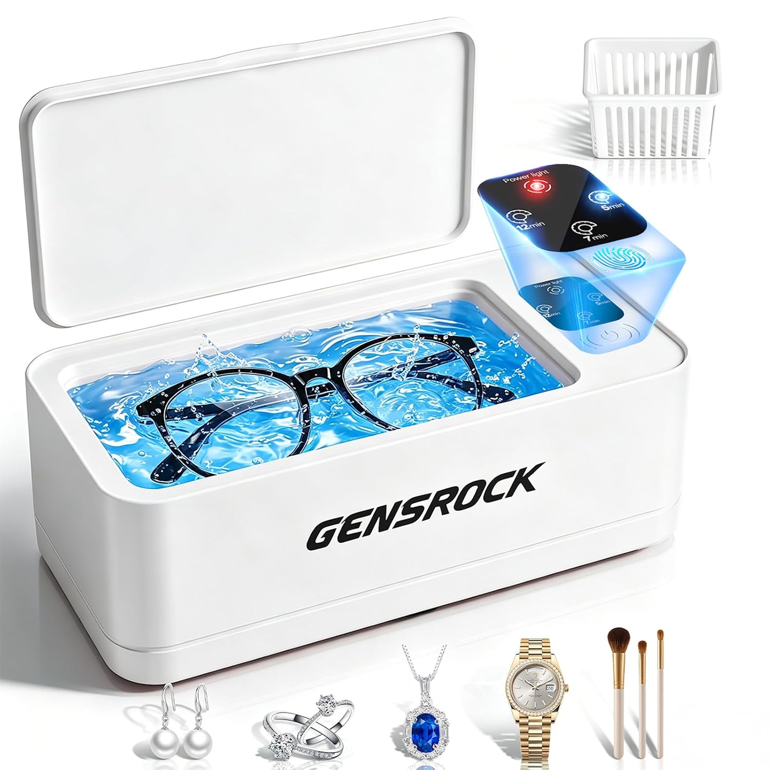 GENSROCK Ultrasonic Jewelry Cleaner, 48KHz Ultrasonic Cleaner for Jewelry