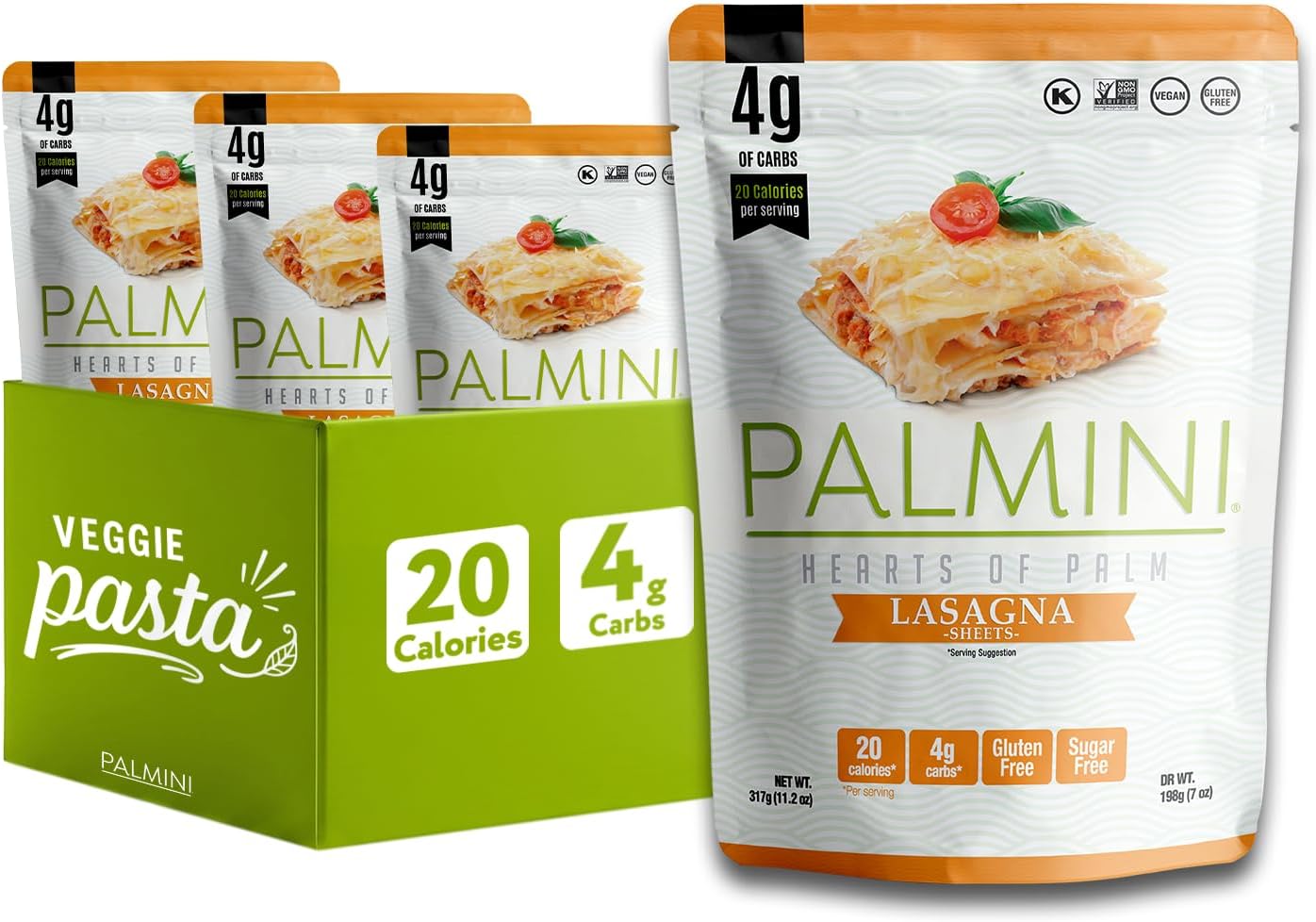 O.A. FOODS Gluten-Free Lasagna, 3 x 400 gm