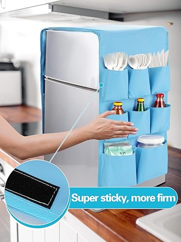 Miniatura 5 de Mini organizador extendido para nevera, 55 x 13 pulgadas, organizador de almacenamiento para el regreso a la escuela, dormitorio y oficina, sobre