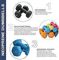 Vista 3 de Balelinko Home Gym Equipment Workouts Strength Training Weight Loss Pilates Weights Yoga Sets Weights for Women, Men, Seniors and Youth