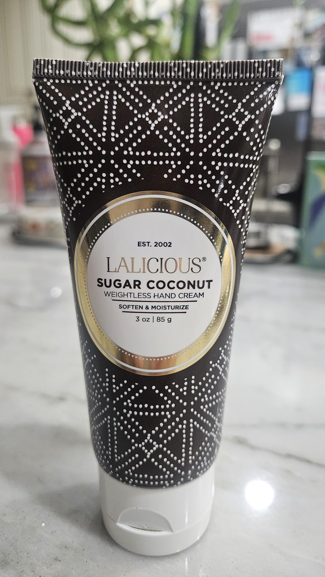 LaLicious Sugar Coconut Weightless Hand Cream - Natural Hand & Cuticle Lotion with Mango Butter & Milk Thistle - Cruelty-Free Skin & Body Moisturizing Cream (3oz)