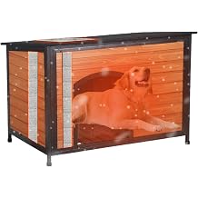 Insulated Dog House Outdoor Weatherproof 43.3" L