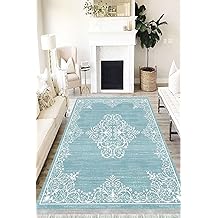 Klasik Westa Kaymaz Tabanlı Yıkanabilir Antibakteriyel Dijital Baskı Klasik Halı Kilim, KS-3004B-WST-80X150