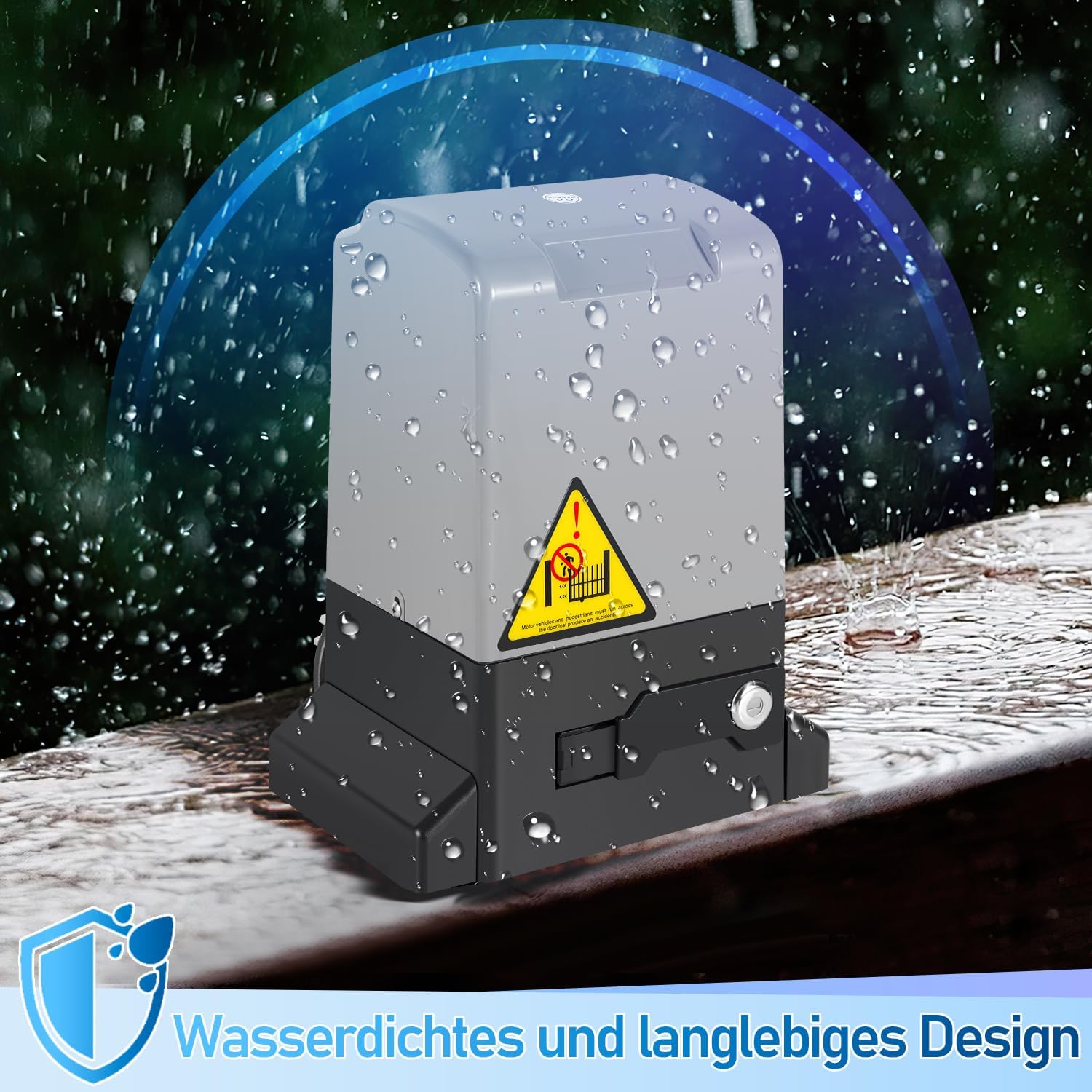 Fiqops Sliding Gate Motor Waterproof Design