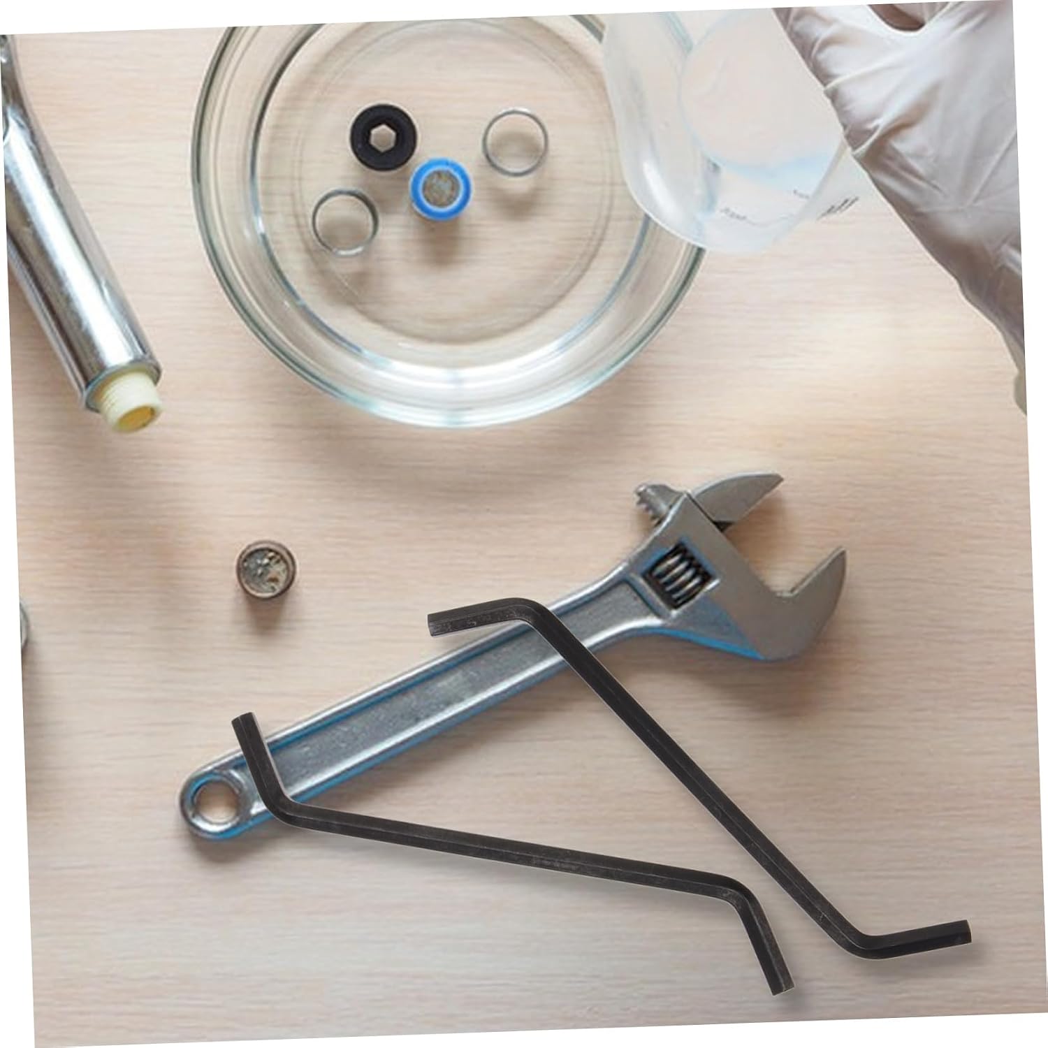 NUOBESTY 2pcs Garbage Disposal Wrench Tools for Kitchen Sink Easy Installation and Unjamming Design for Household Use