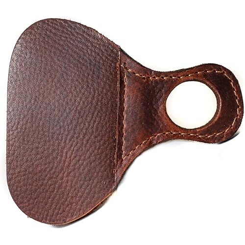 Shatterproof Archery Archery Tab | Large, YES Tab Tab | 3 Under tab | Traditional Finger Tab | Finger Guard | Finger Protector | Chrome Tan Leather