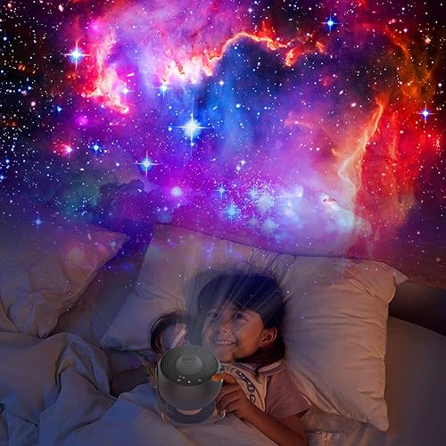 Miniatura 7 de Proyector de galaxia, proyector de estrellas de FLEVO 12 en 1, planetario 4K, realista, luz nocturna de cielo estrellado con sistema solar, luna de