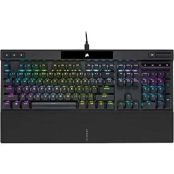 Corsair K70 RGB PRO Wired Mechanical Gaming Keyboard Cherry MX RGB Speed Switch Linear and Fast 8000Hz Hyper-Polling PBT Double-Shot Pro Keycaps NA Black