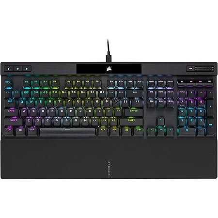 Corsair K70 RGB PRO Mechanical Gaming Keyboard - Cherry MX Brown Keyswitches - 8,000Hz Hyper-Polling - Durable PBT Double-Shot Keycaps - Magnetic Soft-Touch Palm Rest - Black (QWERTY - NA Layout)