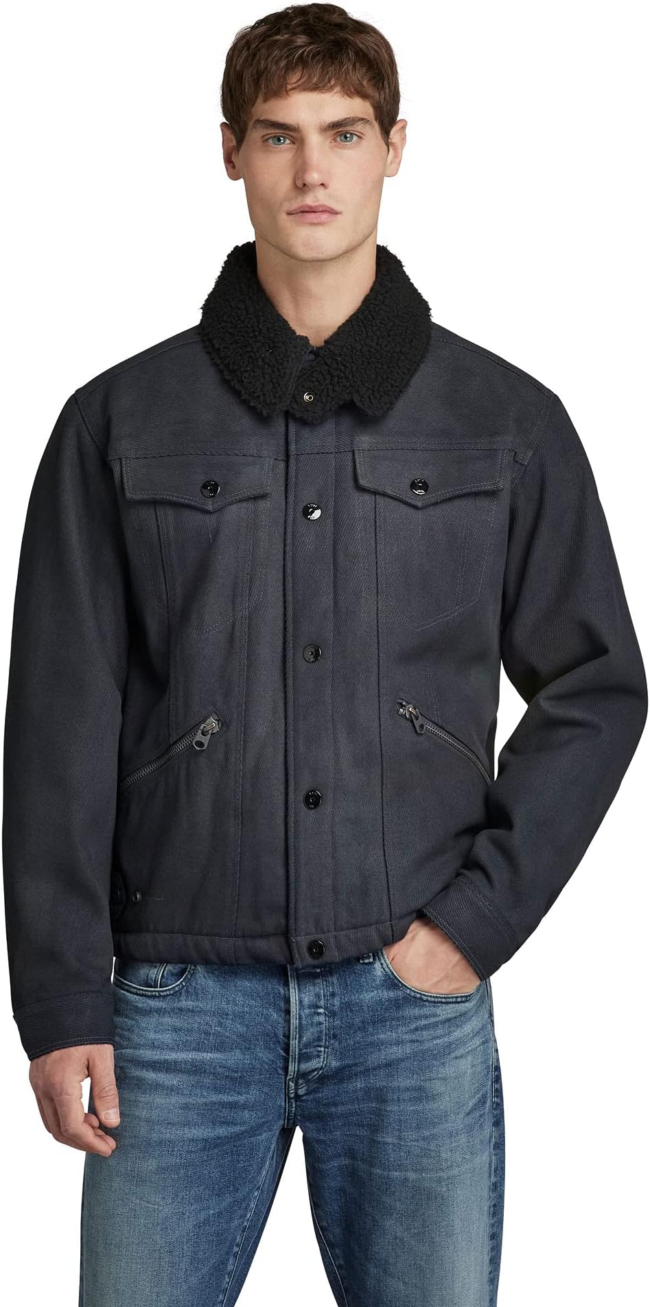G-Star Raw Men's Flight Combat Sherpa Denim jacket