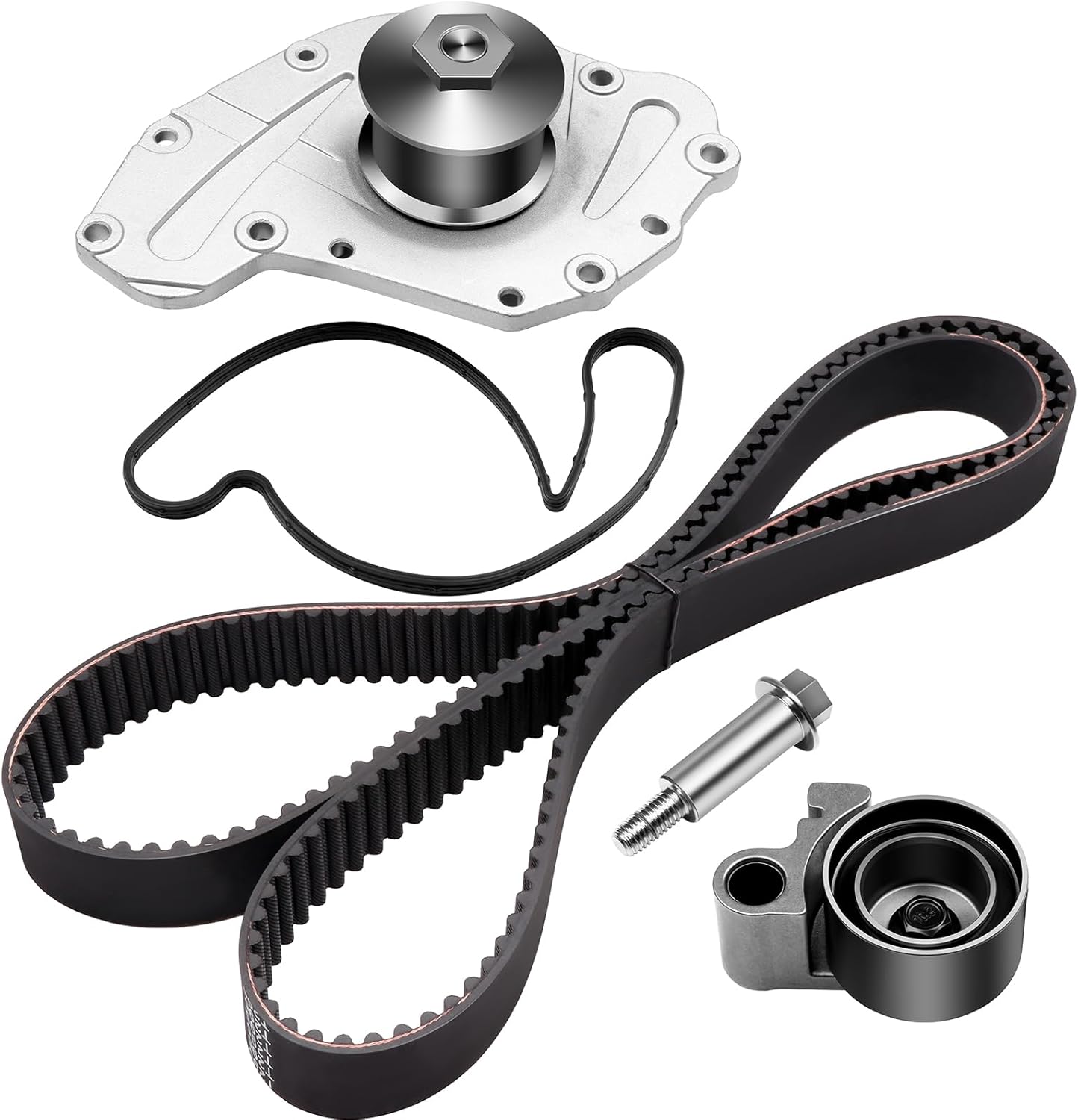 ASAPE Timing Belt Kit & Water Pump with Gasket Compatible with TBK295L WP120-7170 for 3.5L Avenger, Challenger, Charger, Journey, Magnum, Sebring, Pacifica, 4.0L Grand Caravan, Town & Country, Nitro