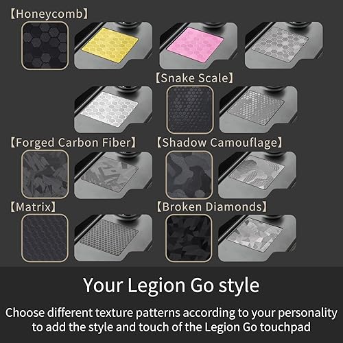 Vista 3 de Luck&Link Touchpad Protector for Legion Go, Touch Pads Protective Skin Texture Sticker for Legion Go Touch Trackpads, High end Textured Skin